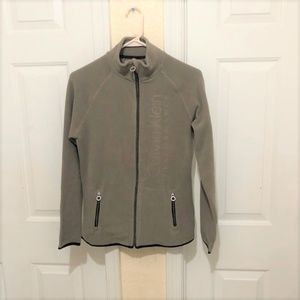 Calvin Klein Performance Fleece Zip Beige Jacket